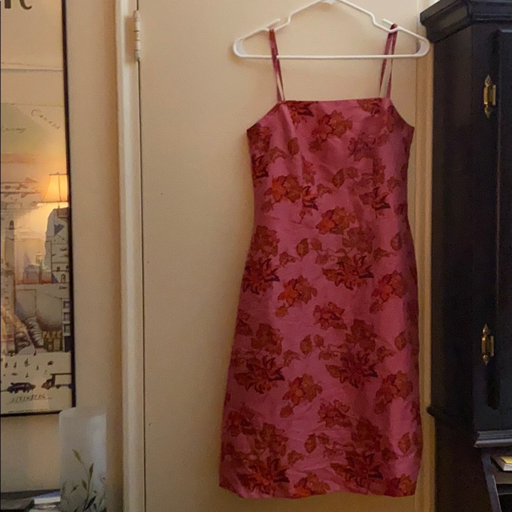 Pink floral dress